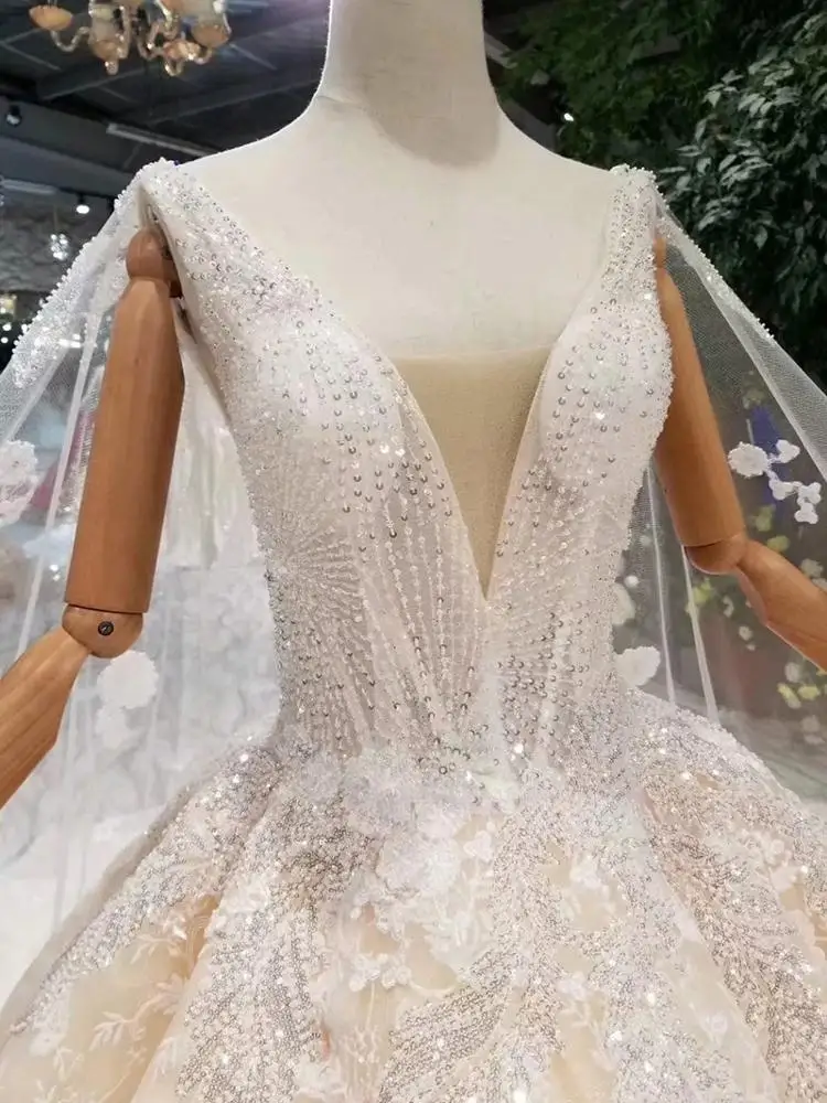 LSS349 sexy v neck western ball gowns with cape quinceanera dresses elegant sample wedding ball gown