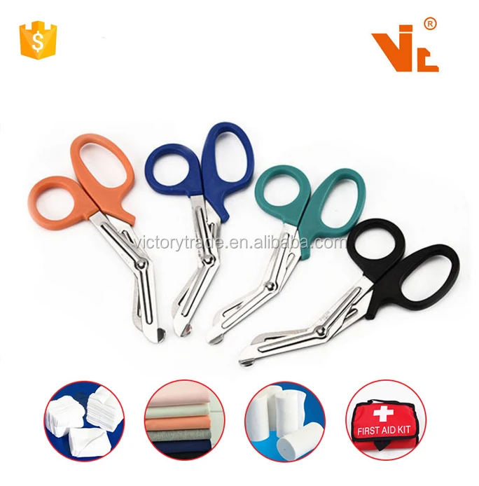 V-GF07DL Multi-purpose stainless steel bandage scissors with pp handle for nurses