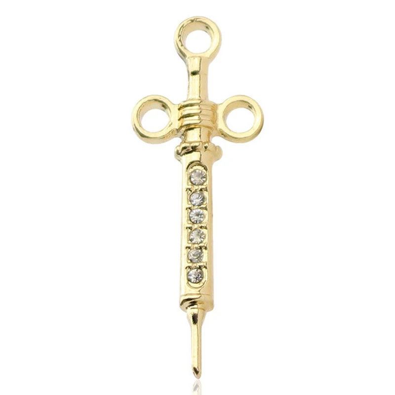  YK New Design Latest Innovative Products Gold And Silver Rhinestone Brooch Medical