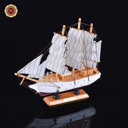 China Factory Antique In Acrylic Box Wooden Ship Model  Decoration Souvenir Gifts Boat Model