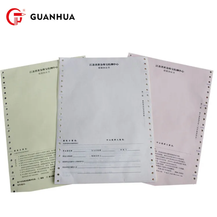 low price wholesale price 3 part computer paper 2ply continuous 2/3 ply for office