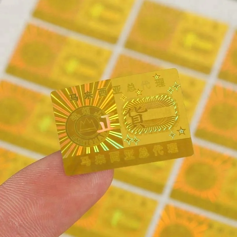 
Free design custom authentic hologram stickers,high quality certificate hologram stickers 