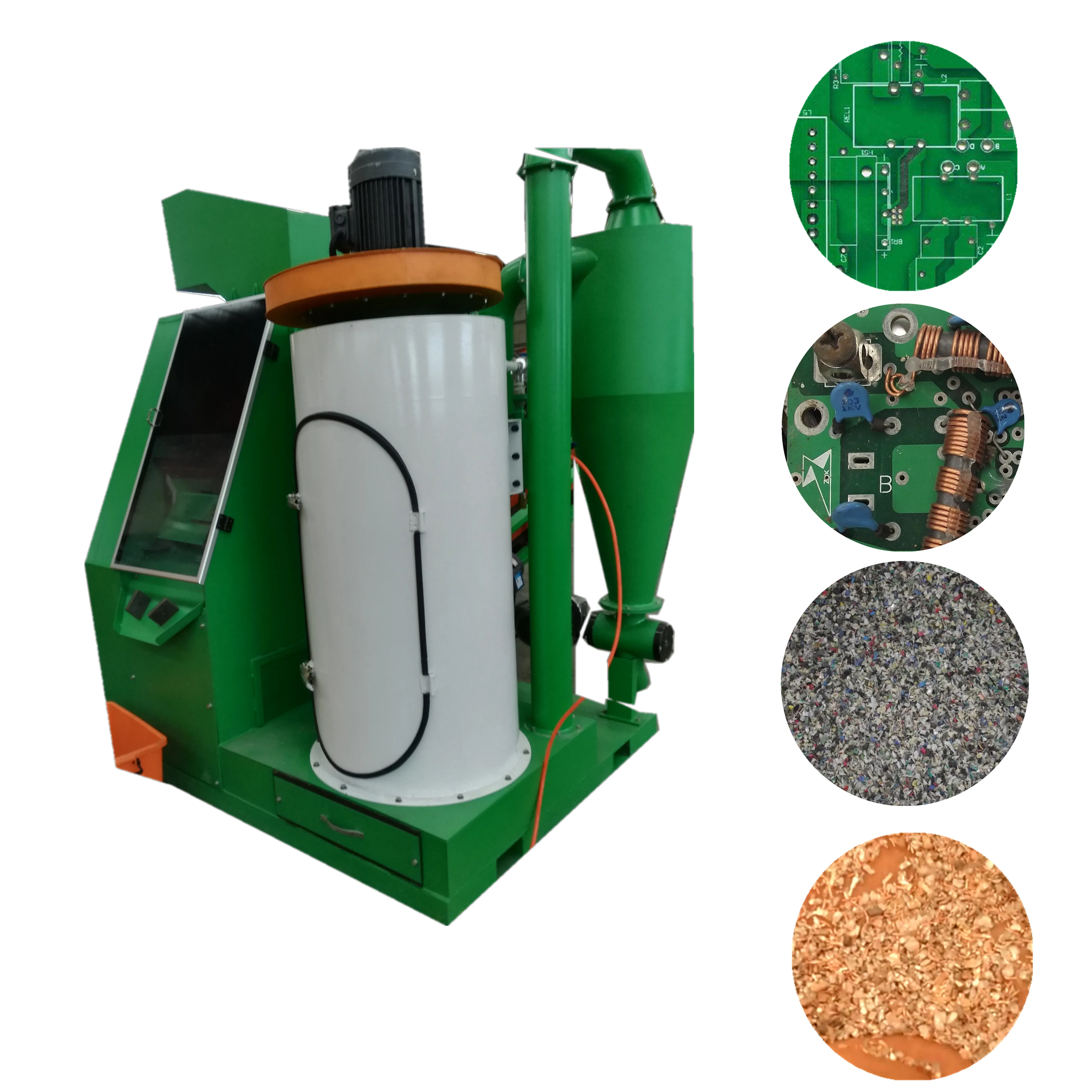 
Waste Copper Wire Separator Machine / PCB Recycling Shredder Granulators 