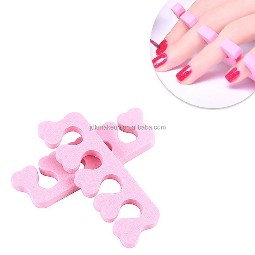  Hot sale soft sponge finger separator Makeup gel toe separators     Информация о