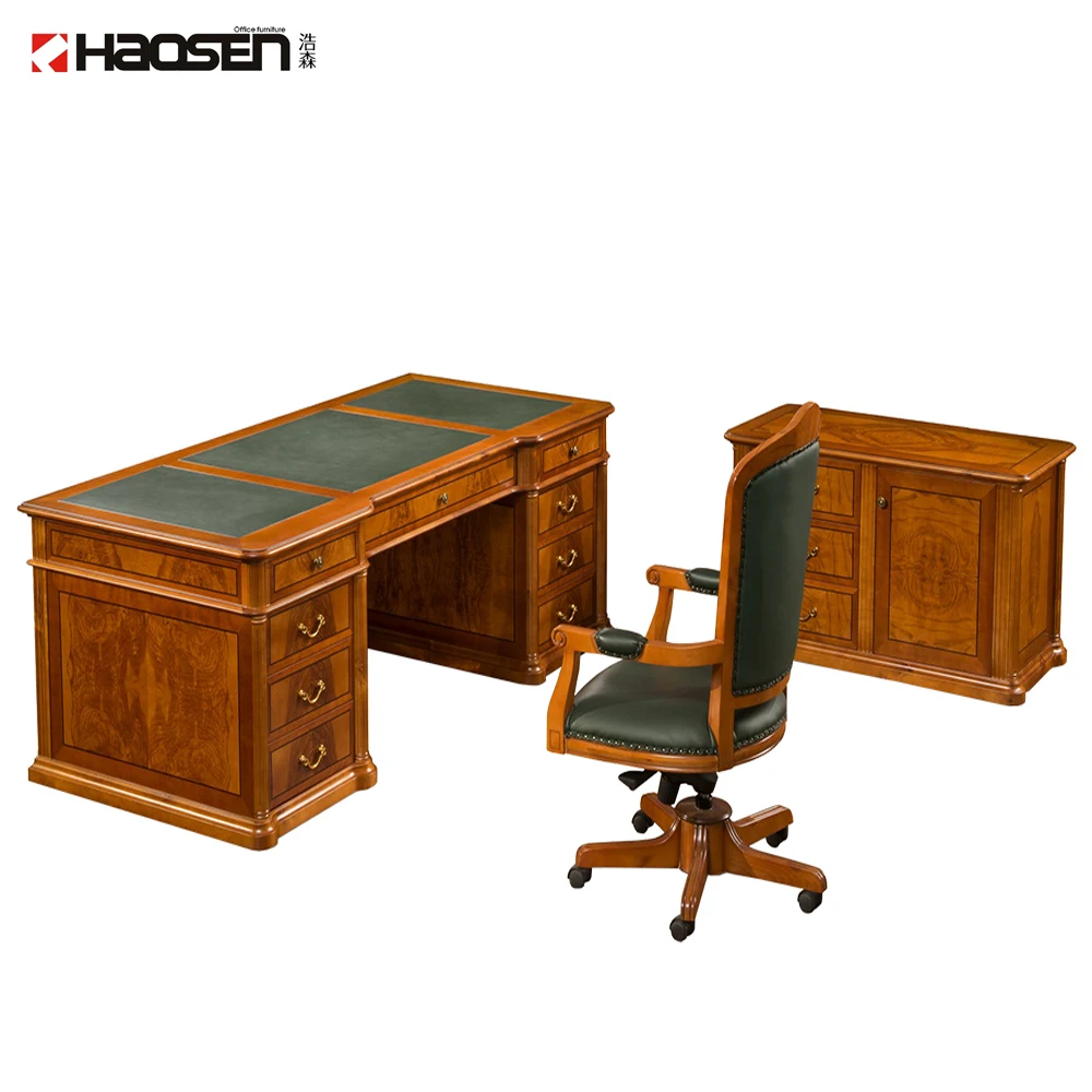 Haosen RAFFLO 0806# Classic High quality luxury Executive Table high price office furniture set