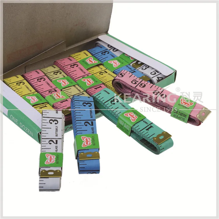 Chinese economical flexible measuring tape 150cm length 2cm width / with metric and inch scale on each side # HD1520