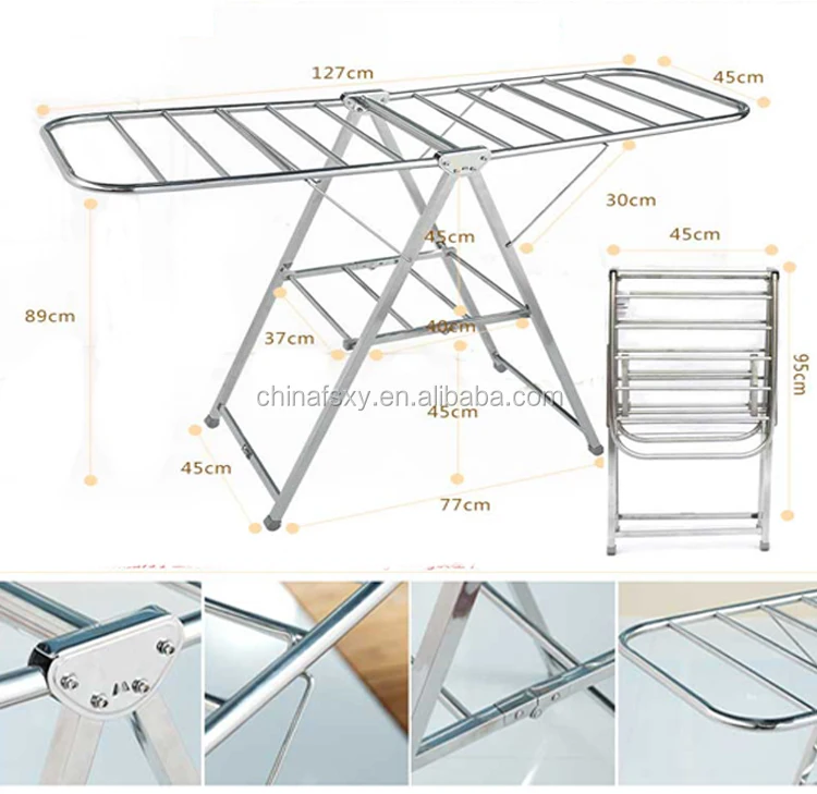 Двухслойная вешалка для одежды стойка обуви складная