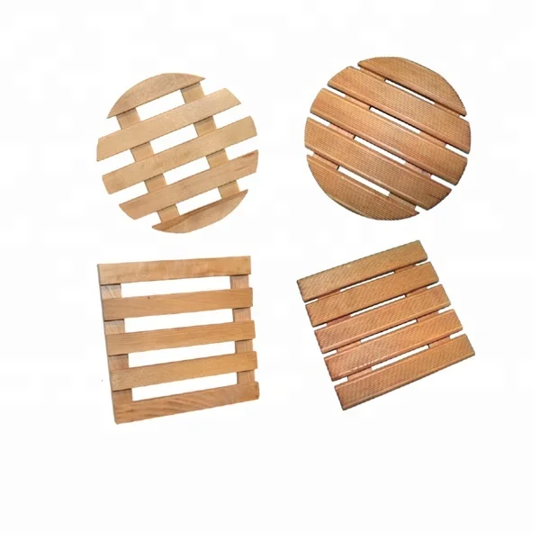 
welcome to buy our wooden flower pot holder and Handmade wooden flower mat 