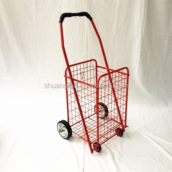 Manufacture Powder Coating Shopping Trolley cart, foldable shopping trolley(Wholesale)