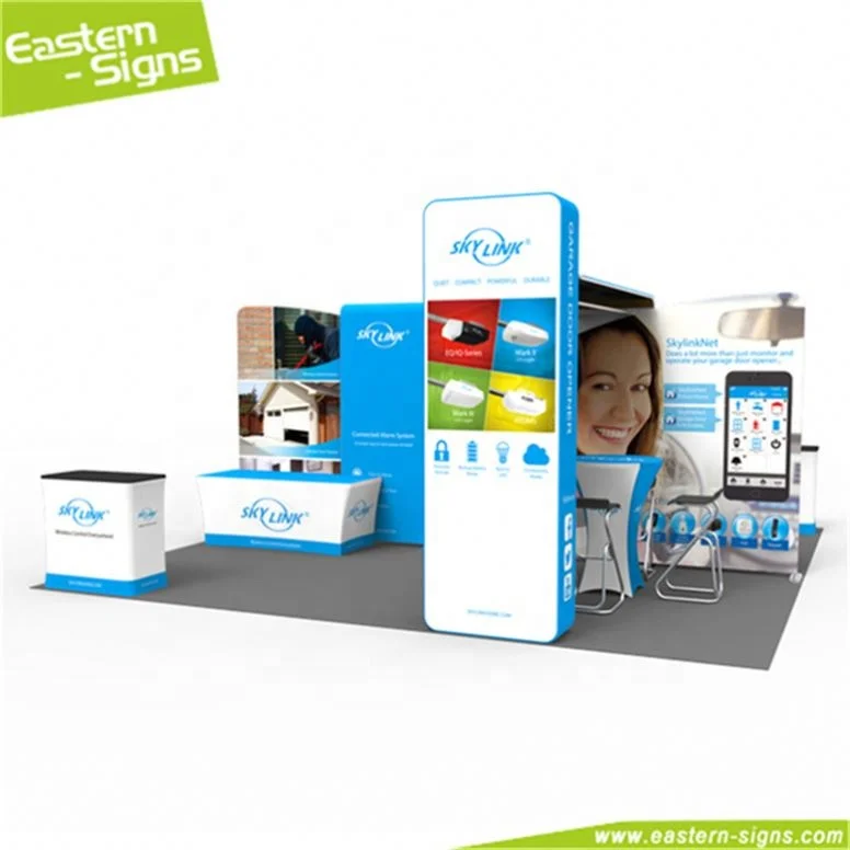 Factory price aluminum display foldable floor standing booth exhibit display rent