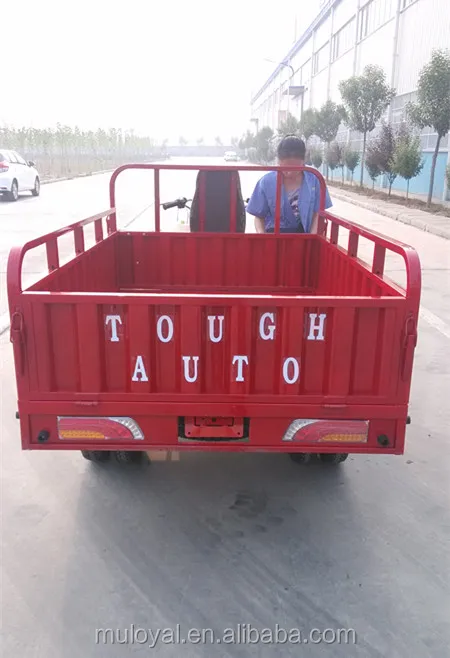Heavy load tricycle cargo open box 3 wheel truck for sale