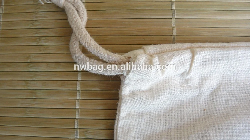 
Custom Printed Cotton Drawstring Dustbag 