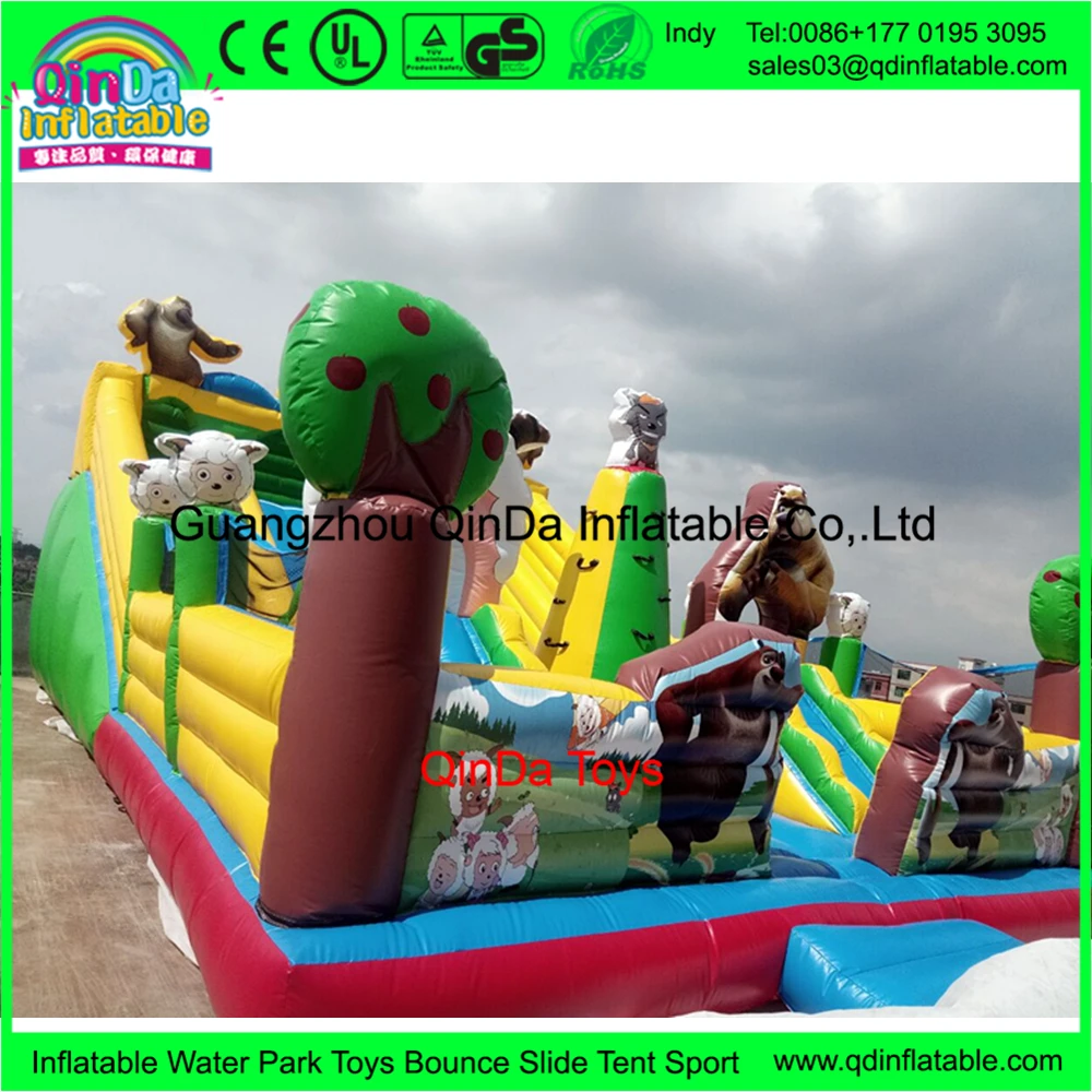 
Pleasant goat and big big wolf theme jumpy castle inflatable bouncer,Boonie Bears bouncy castle for kids 