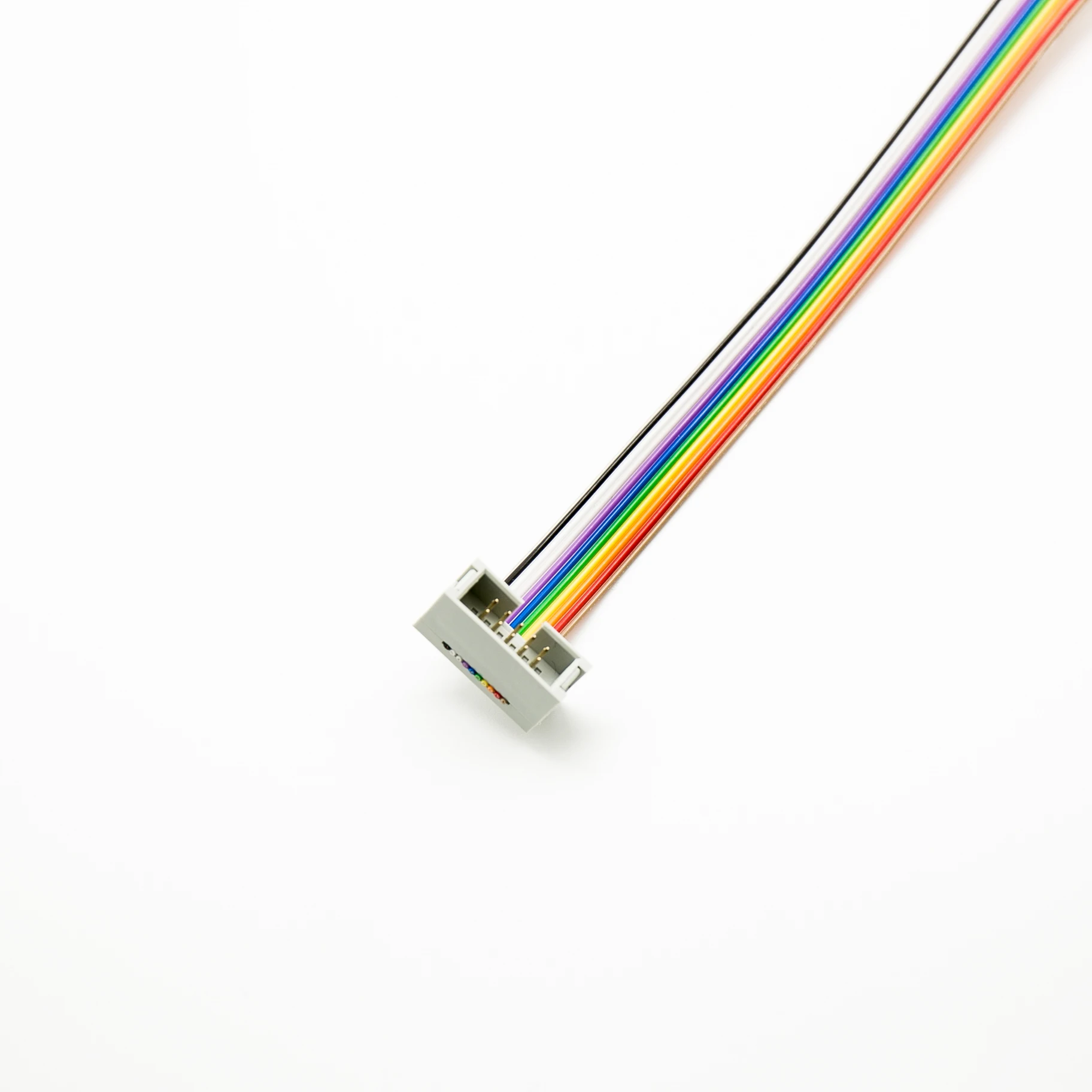 10 Pin IDC Socket Rainbow Color Flat Ribbon Cable for Raspberry Pi