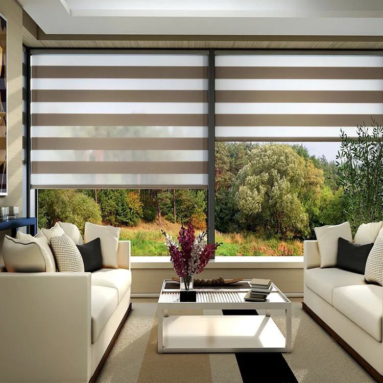 motorized blackout zebra shades curtains for the living room window zebra blinds