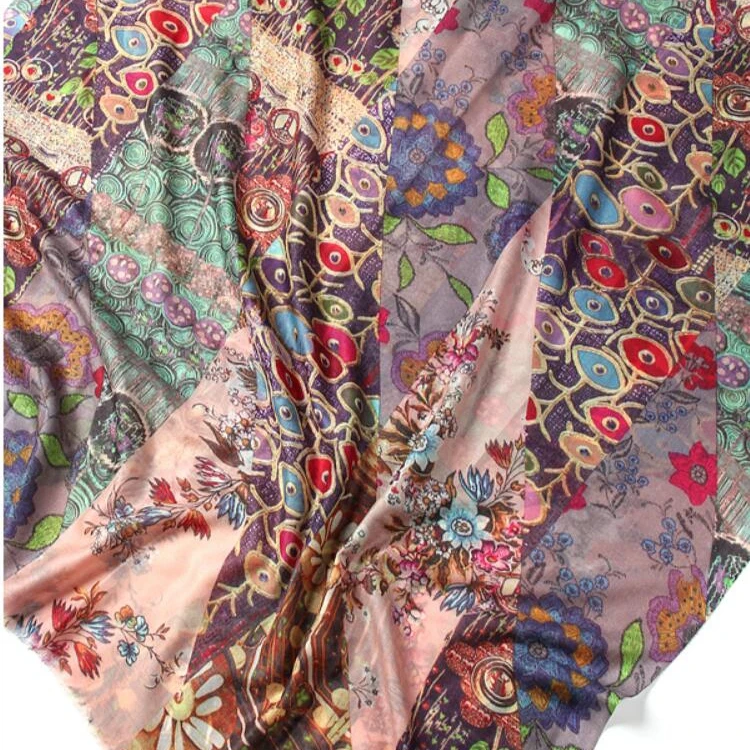 Factory directly merino wool silk scarf For ladies