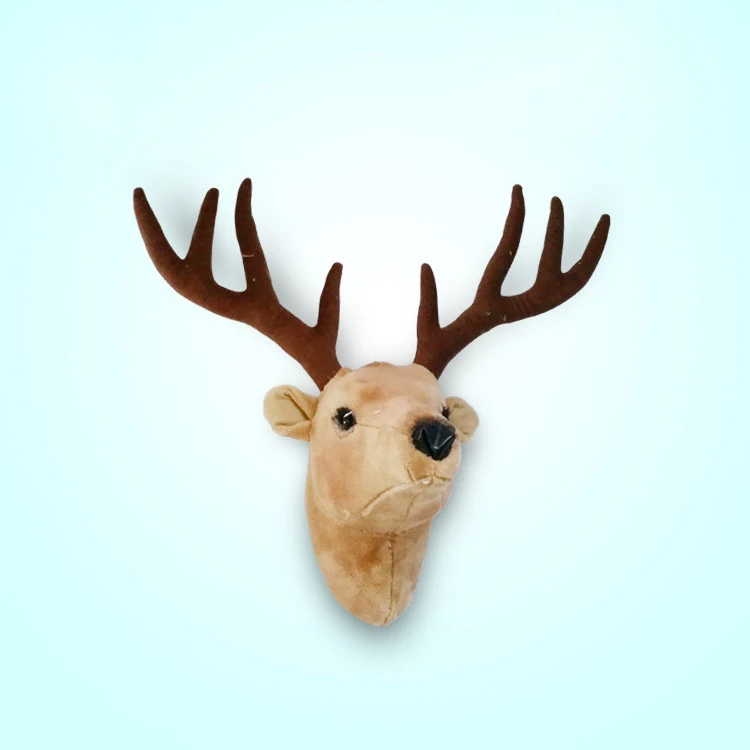 
ELK lifelike realistic stuffed animal toy plush toys wall decoration deer high quality MOQ 1 PC high quality 