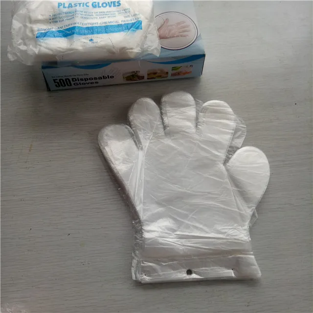 
eco friendly products biodegradable compostable plastic disposable transparent gloves 