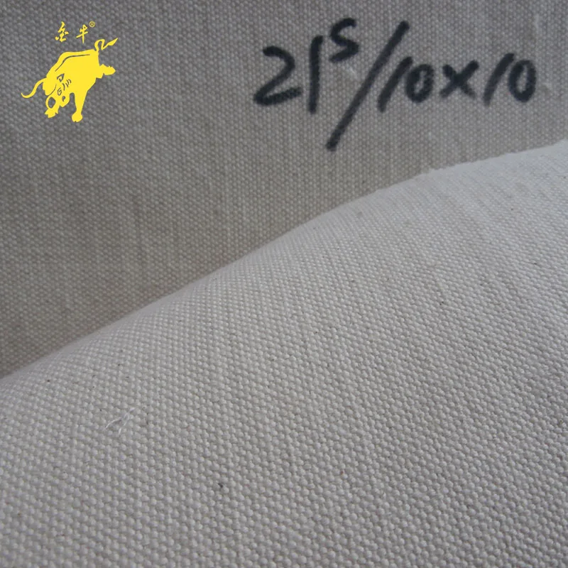 25OZ cotton greige canvas fabric for fabric
