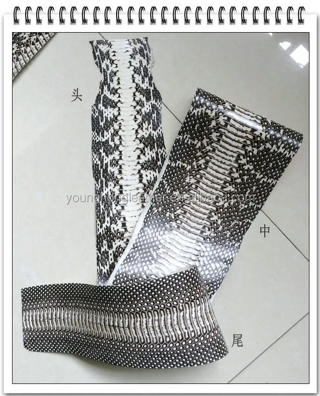 Different kinds of Real Snake Skin Crusts for Shoes upper