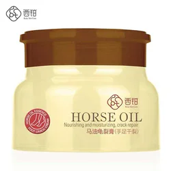 Оптовая продажа Amazon, Лидер продаж, питательный увлажняющий Восстанавливающий отбеливающий крем для ног с конским маслом для сухой потрескавшейся кожи ног