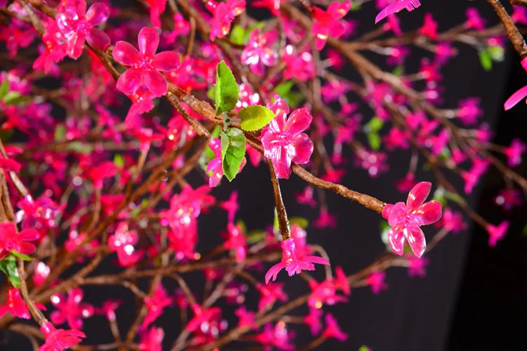 Китайские поставщики наружное искусственное Рождественское украшение светодиодное освещение для деревьев сакуры