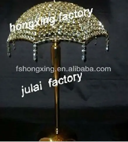 elegant decorative crystal umbrella for wedding decoration