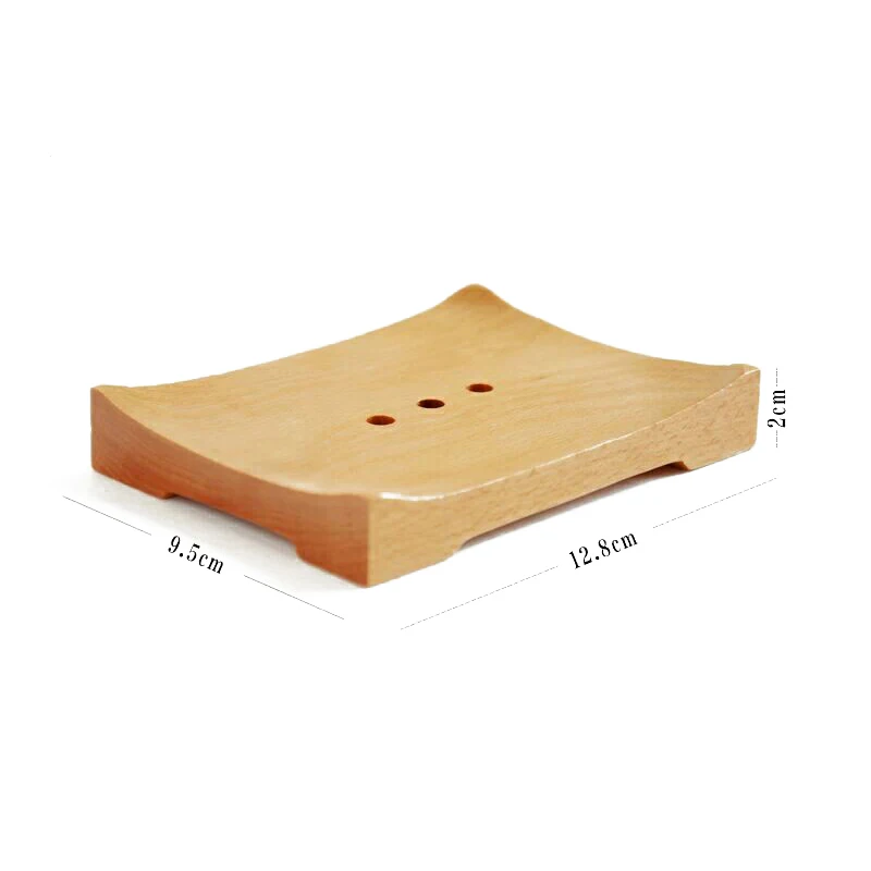 
WB200-30 Customized Beech Wood Soap Holder Bath Shower Plate 