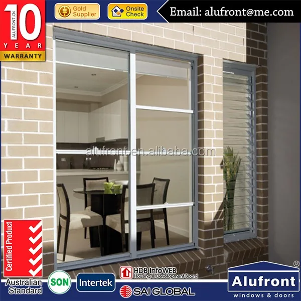 Guangzhou Alufront Aluminium Vertical Sliding Window Sash and Double Hung windows