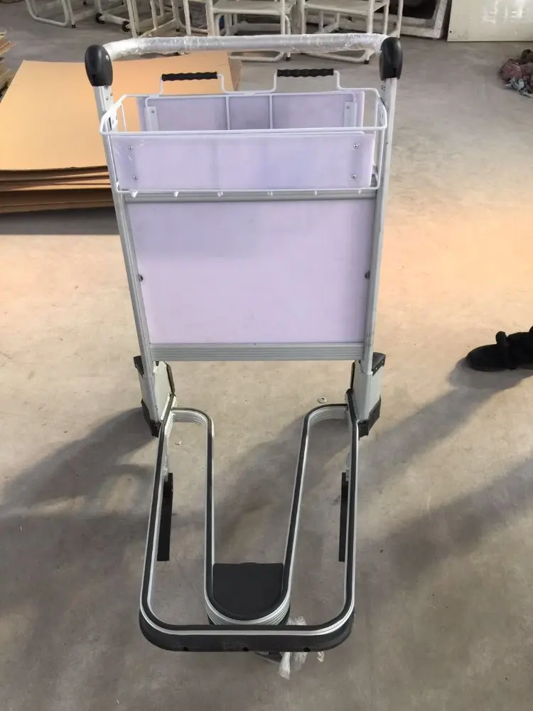 250 кг алюминиевая ручная Тормозная тележка для пассажиров в аэропорту