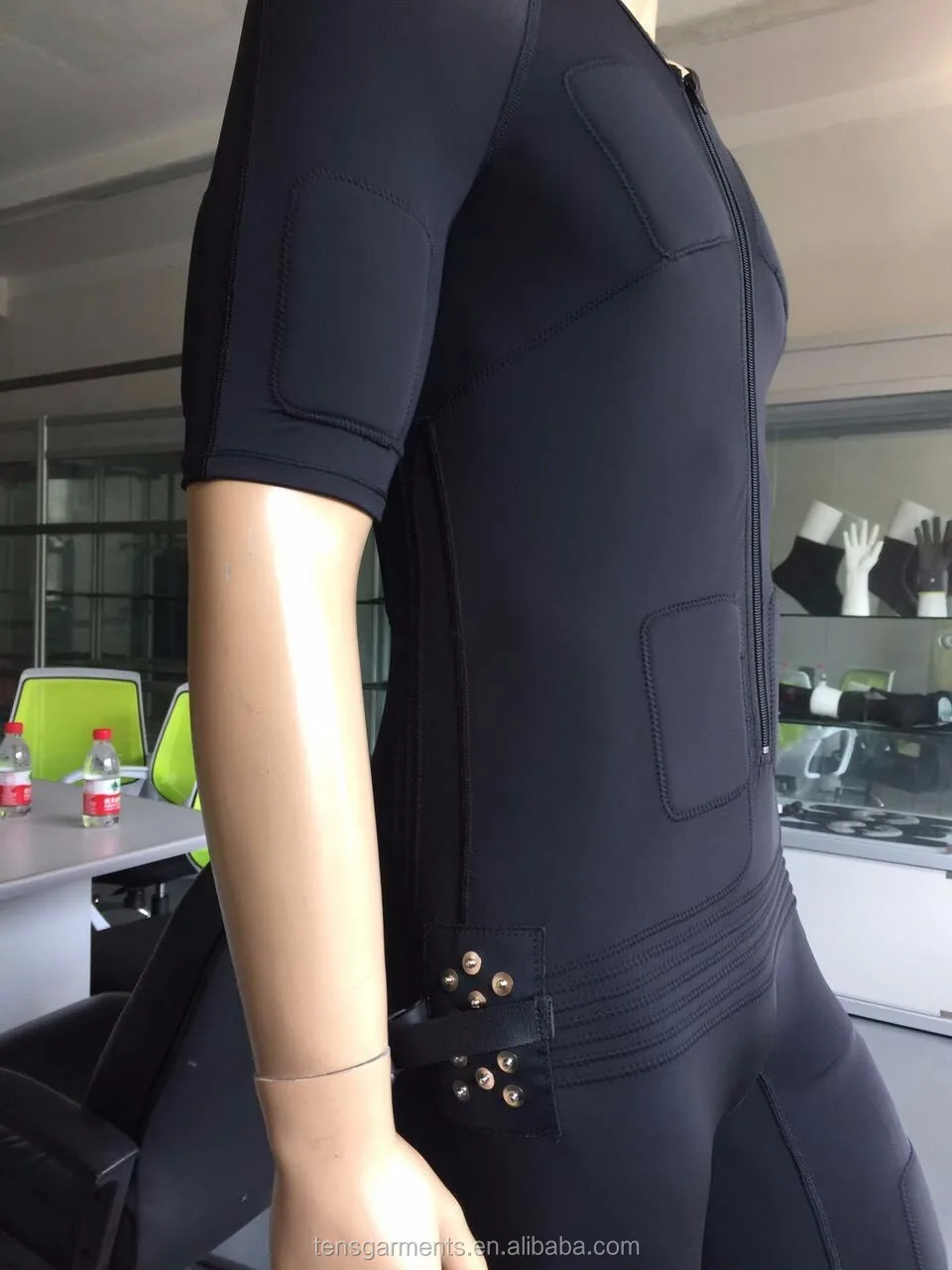 electrical muscle stimulator dry electrodes ems fitness suit