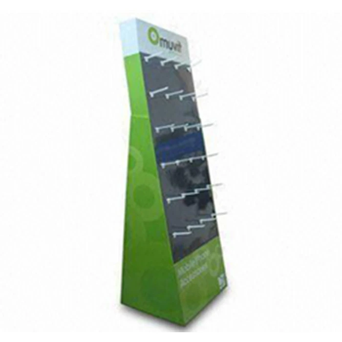 2024 New Cardboard Peg Hook Display Free New Custom Design High Quality Promotion Recyclable Cardboard Peg Hook Display