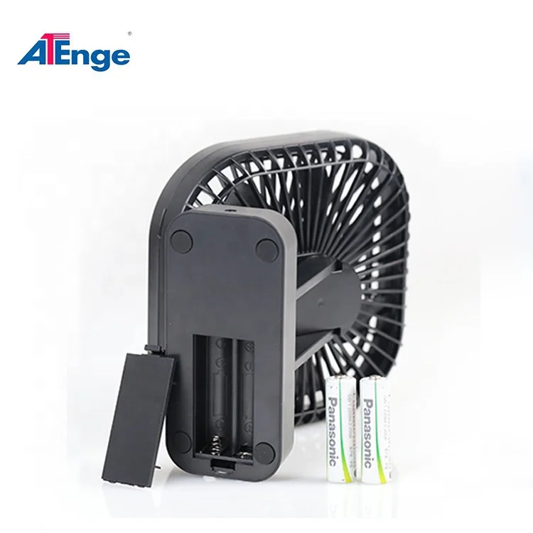 Top Selling High Powered Mini Fan Battery Operated Rechargeable Fan Table USB Cable Air Cooling Fan 3 Speed and Self-adjustable