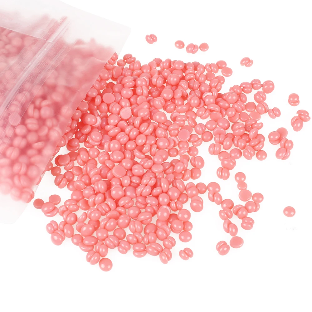 500g Personal Care Beauty Pink Beard hot Wax, rose depilatory Hard Wax,Waxing hair removal  Wax