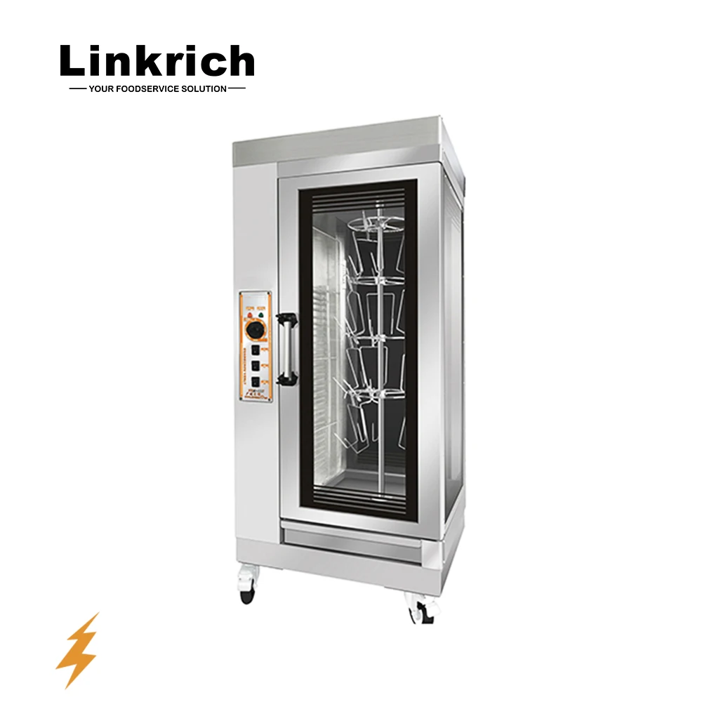 
 Электрическая Поворотная печь для курицы из нержавеющей стали для коммерческого ресторана  