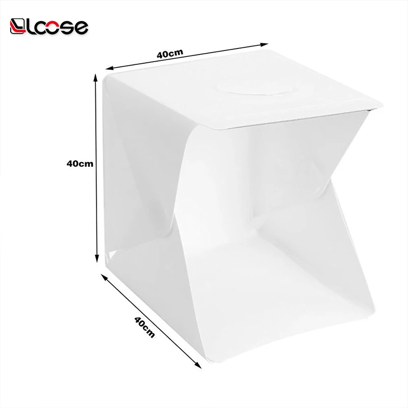 Factory direct sale Portable foldable LED mini photo studio light box Photography Studio for mobile or camera with 20/30/40cm