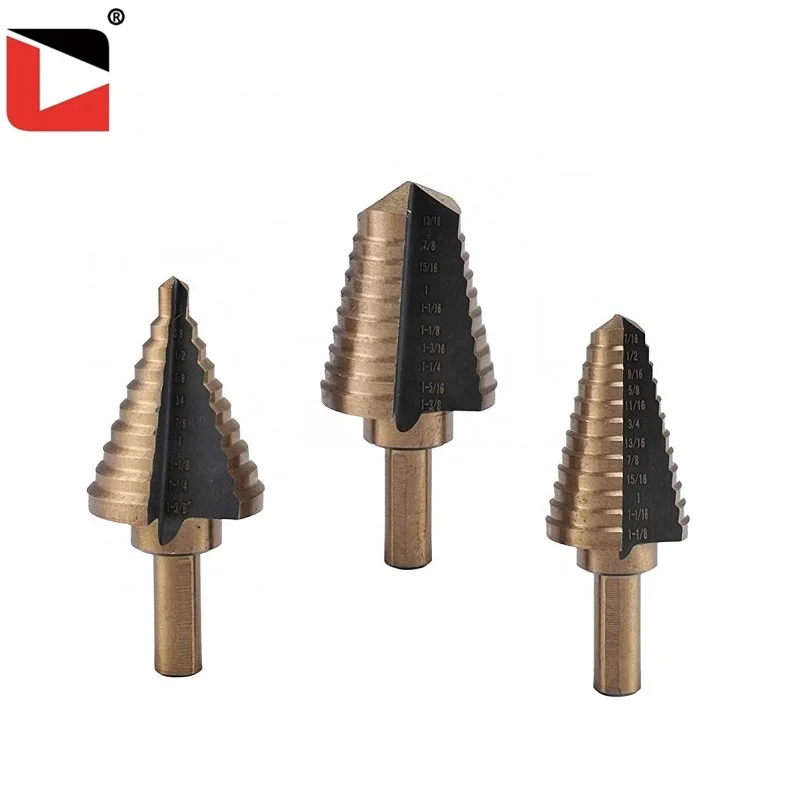 High quality 9pcs high speed steel step drill bit set