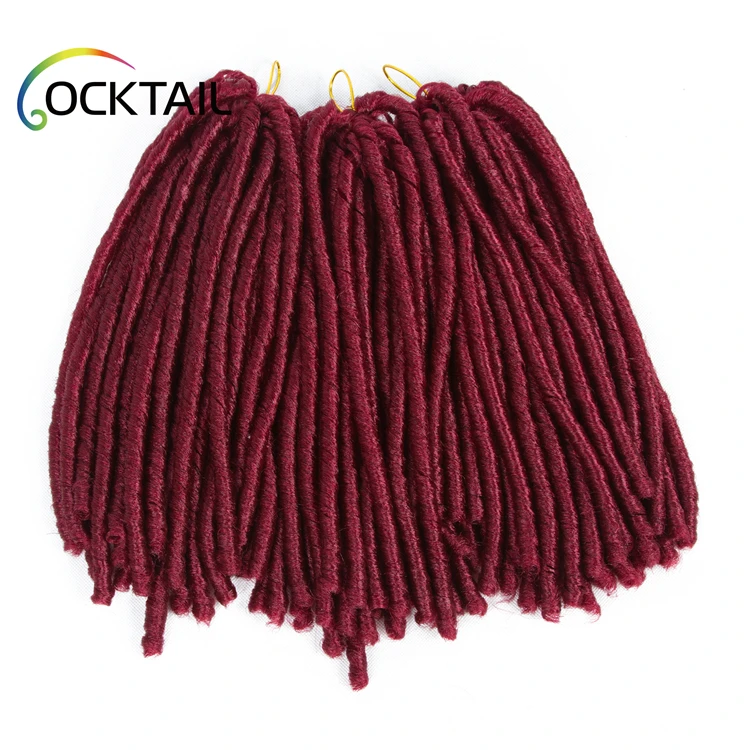 Imported fiber soft dreadlocks braids weave pictures, soft faux locs braiding hair, soft lock hair twist braid extension