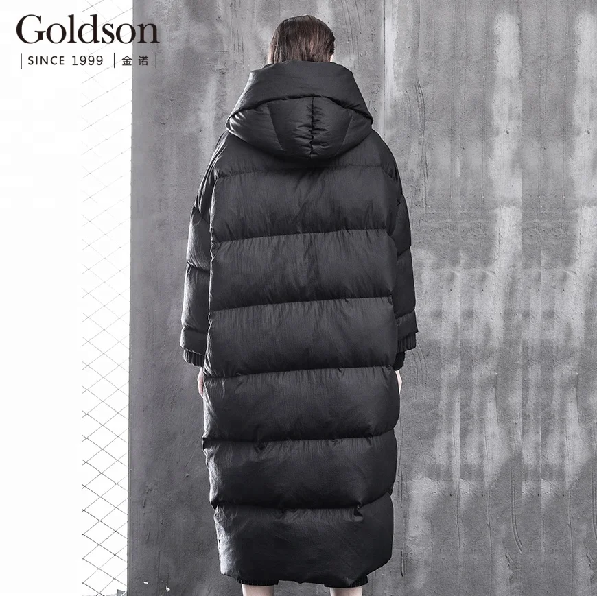 Women Winter Warm hooded Long Down Jacket