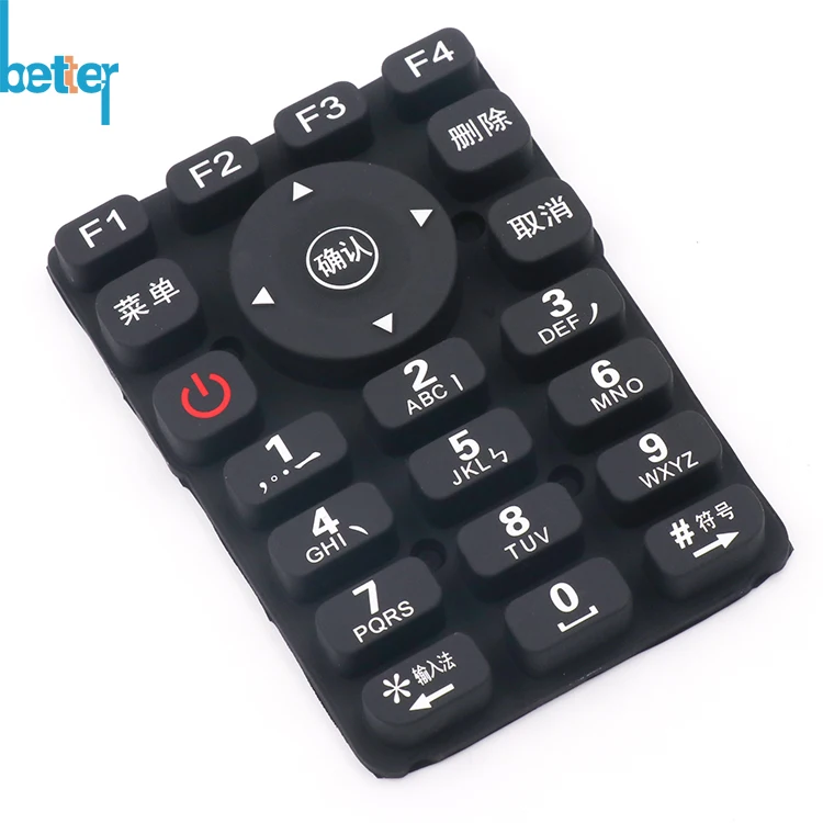 Пользовательская лазерная резка подсветка силиконовая резиновая кнопка