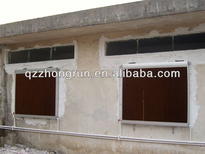 Celdek cooling pad, cooling system for greenhouse, green evaporative cooling pad paper