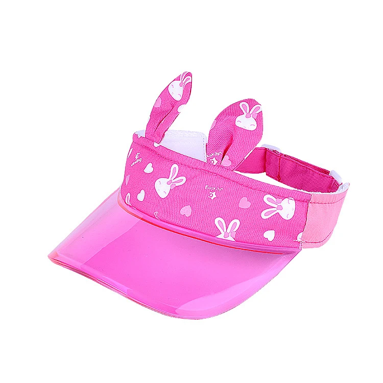 Custom logo Design Visor Hat Wholesale custom fashion cute kids plastic kids sun visor hat