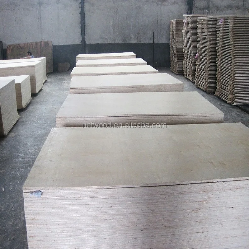1220x244012 мм Полная тополевая фанера, белая древесина polywood для наружного использования 18 мм