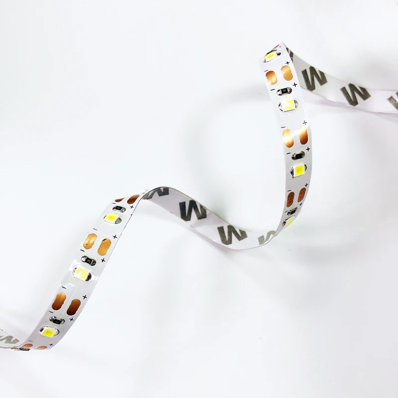 
8mm Width PCB SMD2835 5V 60led per meter LED flex strip light IP20 white warm white led Flexible strip light indoor lighting 