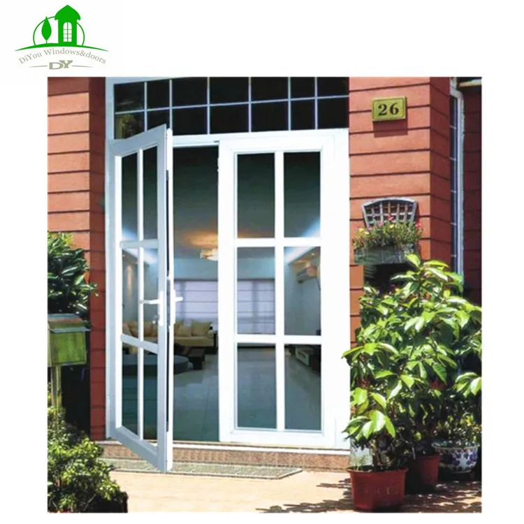 Factory Price Aluminum Exterior Metal Entry Doors Swing Glass Customized Size Australian/european Standard Customized Colors