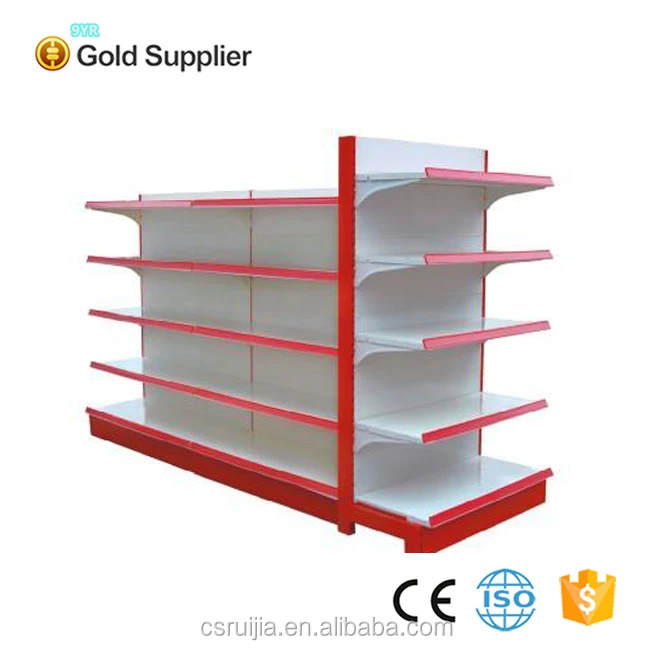 supermarket metal gondola disapaly shelving