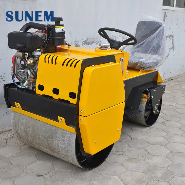 China Mini 715 mm 25 KN 30Hz Vibratory Asphalt Road Roller