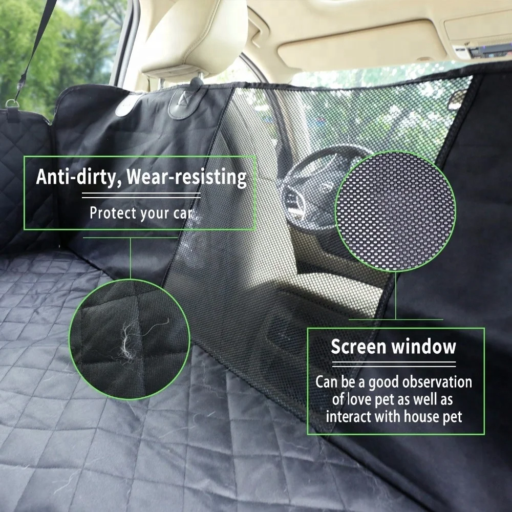 
Waterproof Nonslip with mesh window Pet Seat Cover for Cars 