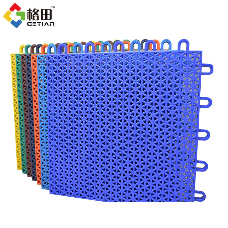 Long life span pp modular plastic outdoor roller skating interlocking flooring