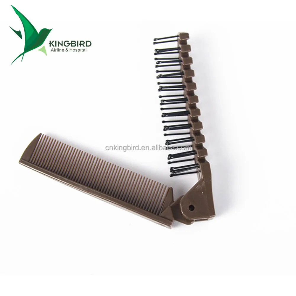 OEM Custom Logo v Plastic Hotel Pocket Comb